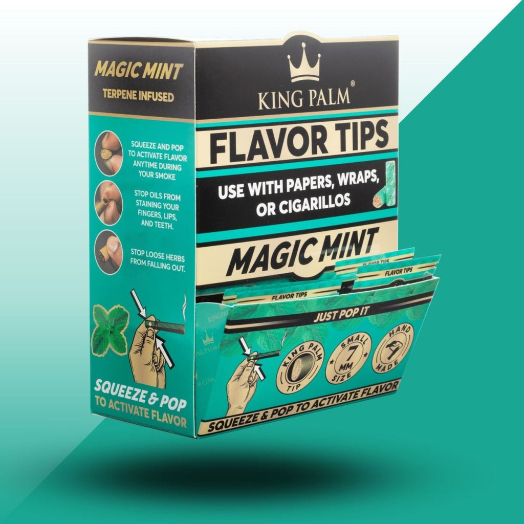King Palm | Magic Mint | 7mm Flavoured Filter Tips - JustSmoke.meJustSmoke.Me