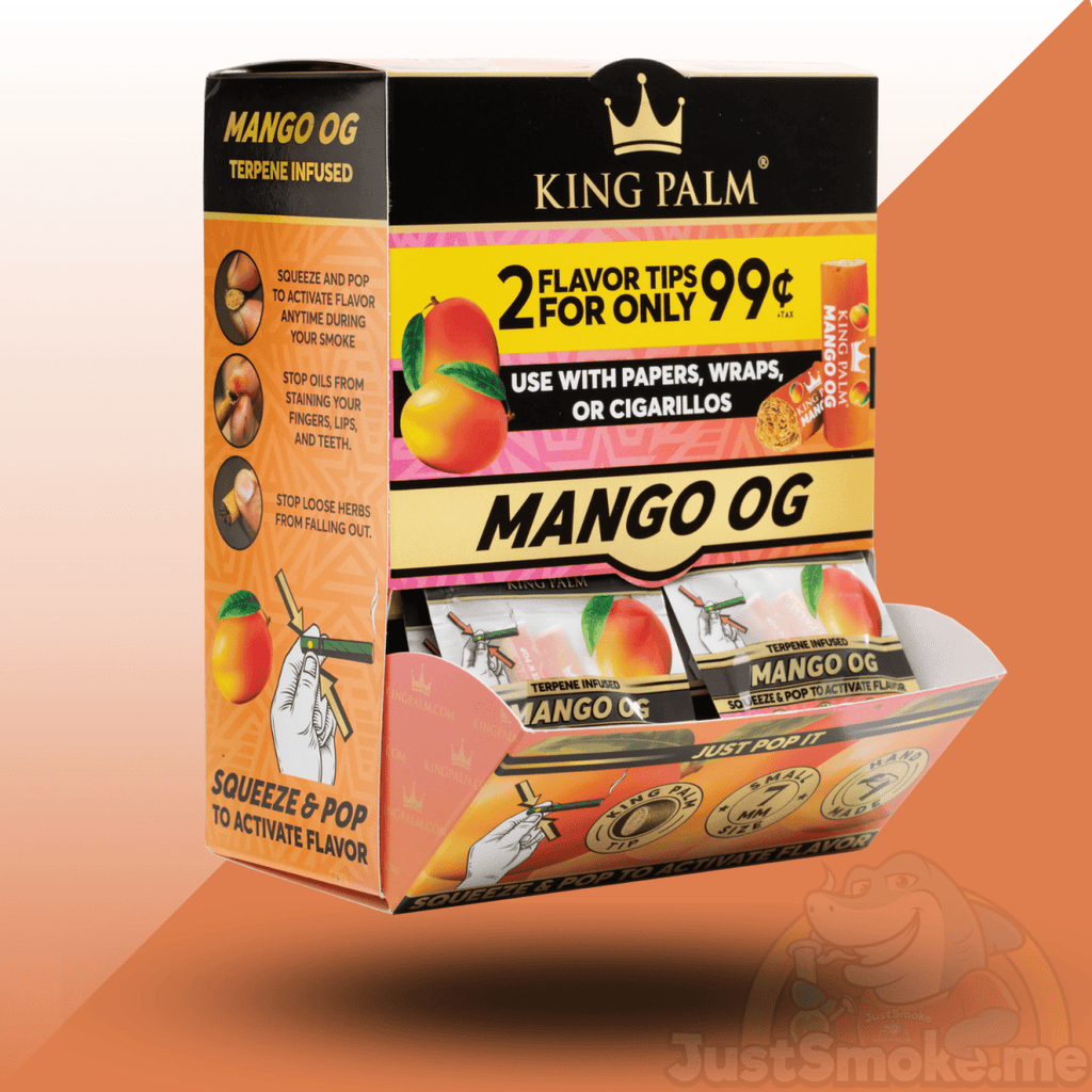 King Palm | Mango OG - Flavoured Filter Tips | 7mm - Justsmoke.meJustSmoke.Me
