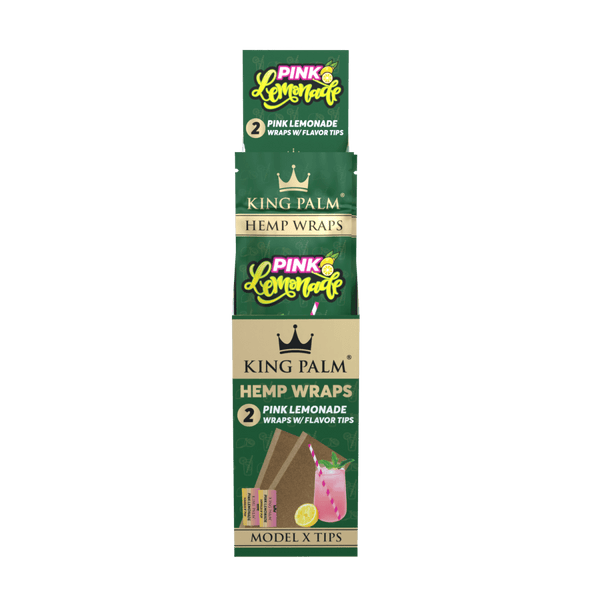 King Palm | Pink Lemonade | 100% Hemp / Blunt Wraps + Filter TipsJustSmoke.Me