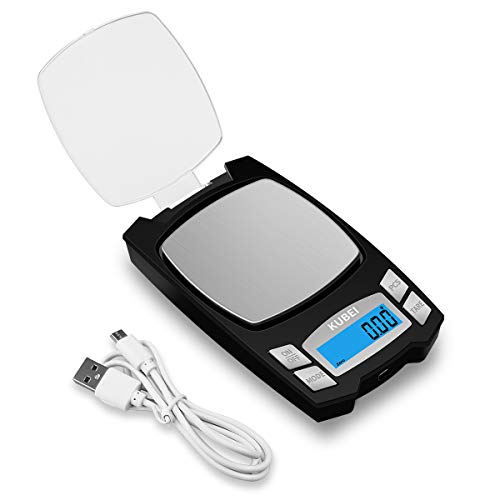 KUBEI USB Rechargeable Digital Pocket Scale 500g/0.01g, Mini