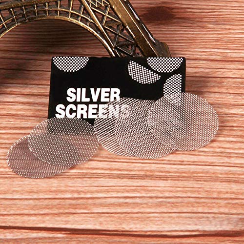 JustSmoke.MeLumous Rola 25Pcs Stainless Steel Smoking Screens/Bong Mesh Filters Pipe Screens Filters Pipe Screens Smoking Pipe Accessories Bowl Screens 20 Mm Bong Gauzes Hookah Filters (25)JustSmoke.Me