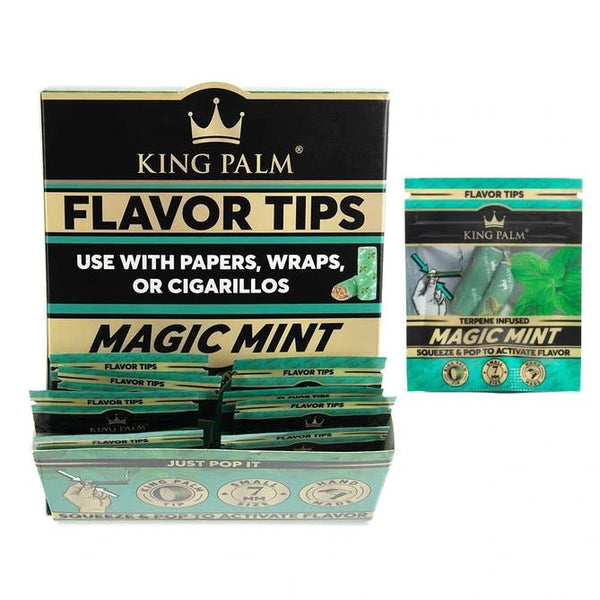 King Palm | Magic Mint | 7mm Flavoured Filter Tips - JustSmoke.meJustSmoke.Me