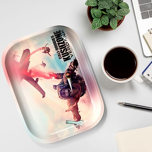Metal Rolling Tray Gloss Print & Enforced Edges - Tobacco Smoking Accessories (Rolling Tray)JustSmoke.Me