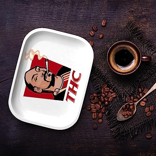 Metal Rolling Tray Gloss Print & Enforced Edges - Tobacco Smoking Accessories (Rolling Tray)JustSmoke.Me
