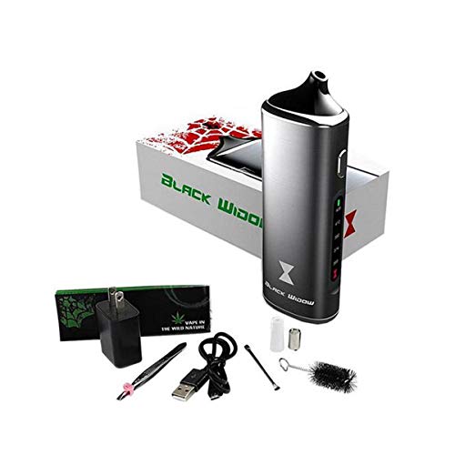 JustSmoke.MeMFTT Dry Herb Vaporizer With Ceramic Chamber Professional Vaporizer for Dry Herbs - 5 Temperature Settings -Black Widow VaporizerJustSmoke.Me