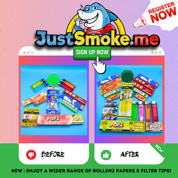 Cannabis Supplies | Monthly Smoking Bundle | Flavoured Blunts | Wraps | Filter Tips - Justsmoke.meJustSmoke.Me