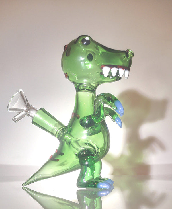 New 2023 : Dinosaur Trex Bong | Free Standing | Glass Bong | Water Pipes | Smoking BongJustSmoke.Me