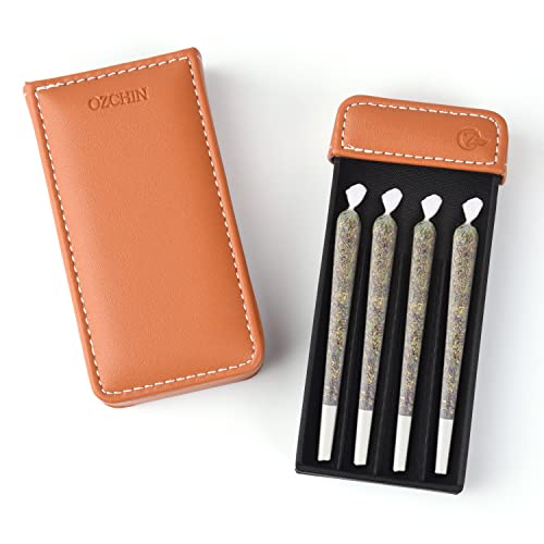 JustSmoke.MeOZCHIN Cigarette Case Pull-and-Push Cigarette Holder Holds 4 King Size Great Gift for Men Women (13 x 6 x 2cm)JustSmoke.Me