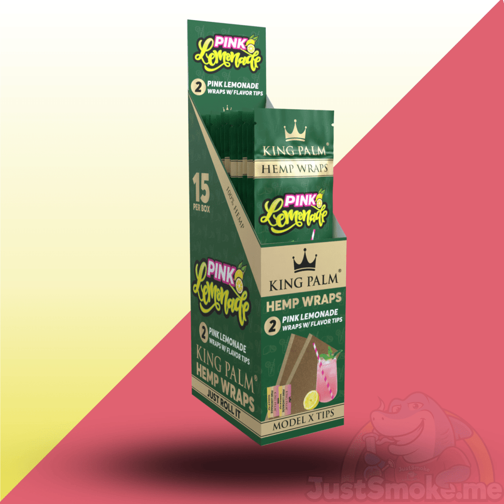 King Palm | Pink Lemonade | 100% Hemp / Blunt Wraps + Filter TipsJustSmoke.Me