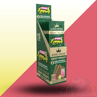 King Palm | Pink Lemonade | 100% Hemp / Blunt Wraps + Filter TipsJustSmoke.Me