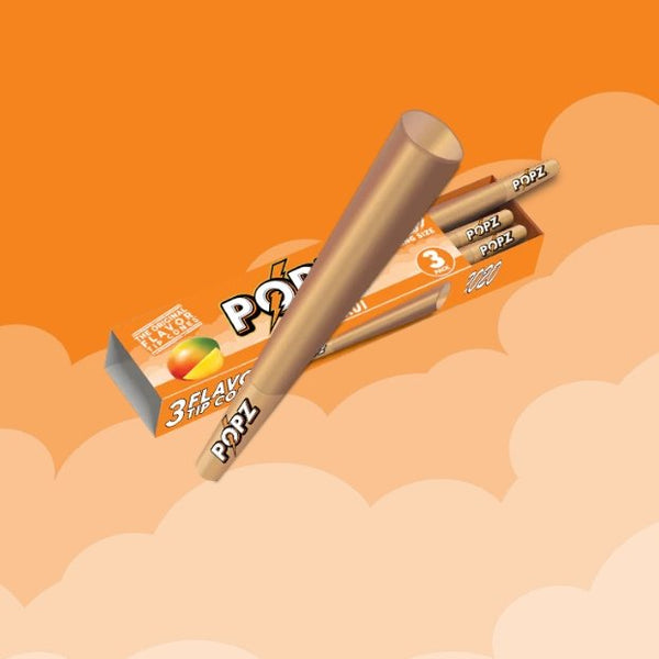 POPZ | Mango Maui | Flavoured Hemp Cone | 3pc | Blunt | Pre Rolls - Justsmoke.meJustSmoke.Me