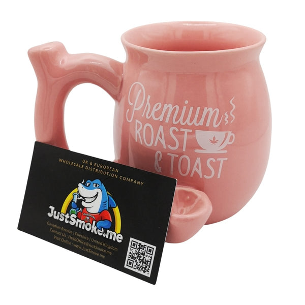 JustSmoke.MePremium Roast & Toast (Pink) - 2 in 1 - Coffee Mug/Bong : Ideal GiftJustSmoke.Me