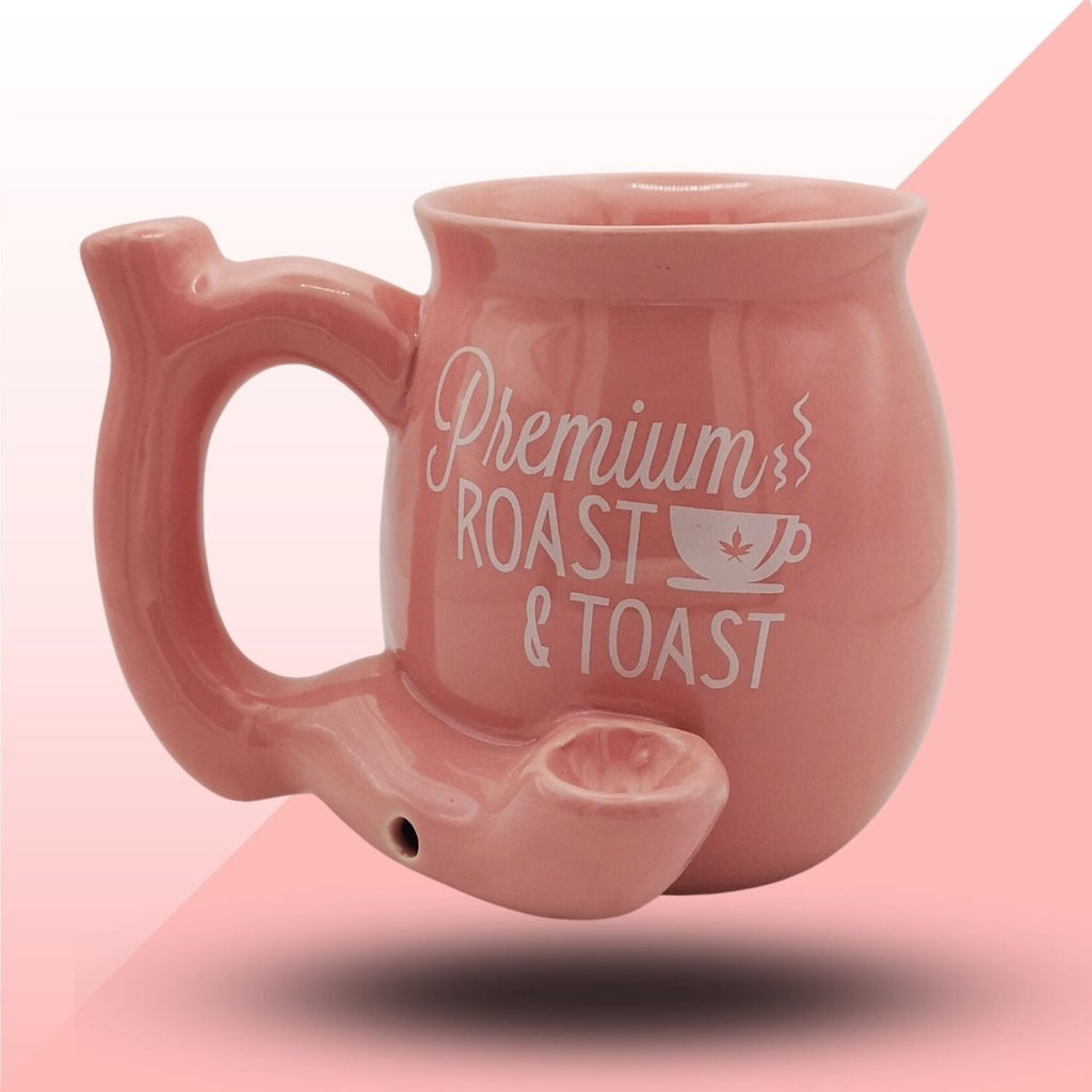 Premium Roast & Toast (Pink) - 2 in 1 - Coffee Mug/Bong : Ideal GiftJustSmoke.Me