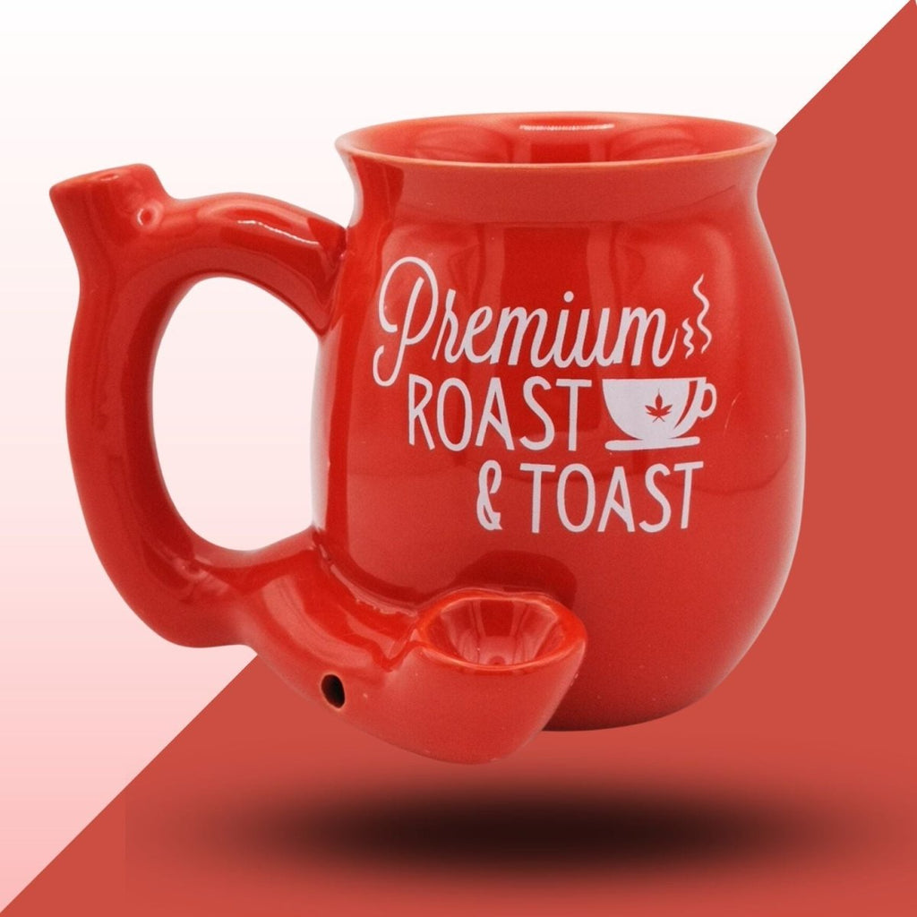 Premium Roast & Toast (Red) - 2 in 1 - Coffee Mug/Bong : Ideal GiftJustSmoke.Me