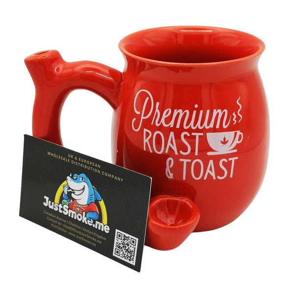 JustSmoke.MePremium Roast & Toast (Red) - 2 in 1 - Coffee Mug/Bong : Ideal GiftJustSmoke.Me