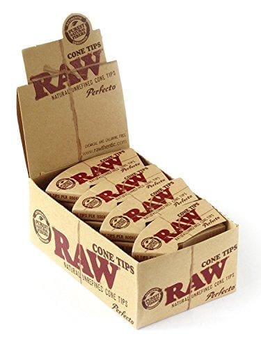 RAW 18437 Cone Shaped Tips Perfecto 75 mm x 26 mm 24 Booklets of 32 SheetsJustSmoke.Me