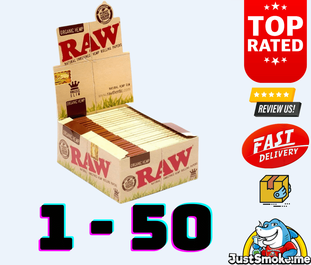 Raw Organic hemp | Rolling Papers | 1 - 50JustSmoke.Me