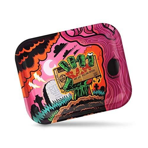 RAW Rolling Metal Tray, Multi-Coloured, LJustSmoke.Me