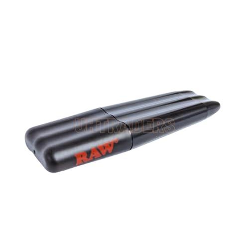 RAW Three Tree Triple Preroll Case BlackJustSmoke.Me