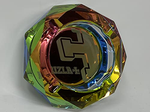 Rizla Crystal Glass Ashtray, Official Licensed Rizla Astray (Multi Rainbow)JustSmoke.Me