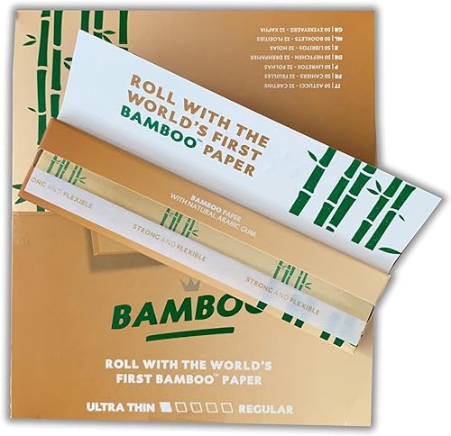 Rizla King Size Bamboo Rolling Paper Full Box Of 50 BookletsJustSmoke.Me