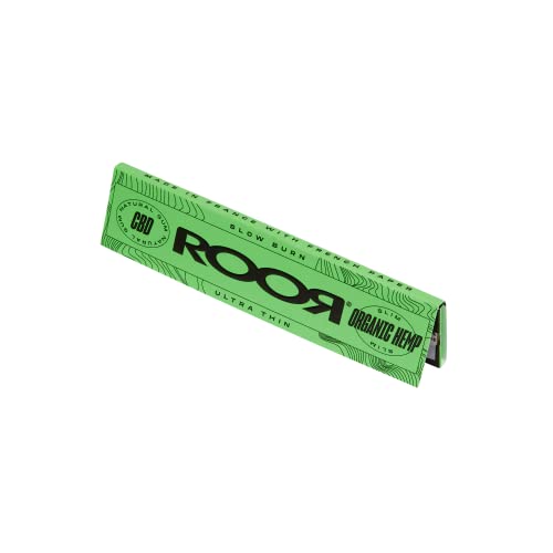 Roor King Size Rolling Papers - Organic Papers - VEGAN - Full Box - 50 Booklets - GMO FreeJustSmoke.Me