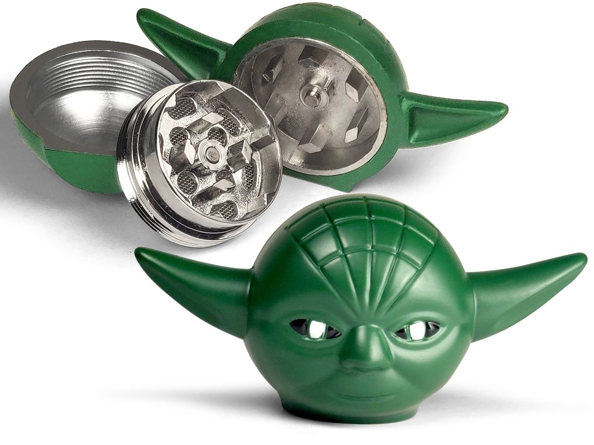 star wars tobacco grinder Starwars : Yoda Head Grinder | 3 Layers