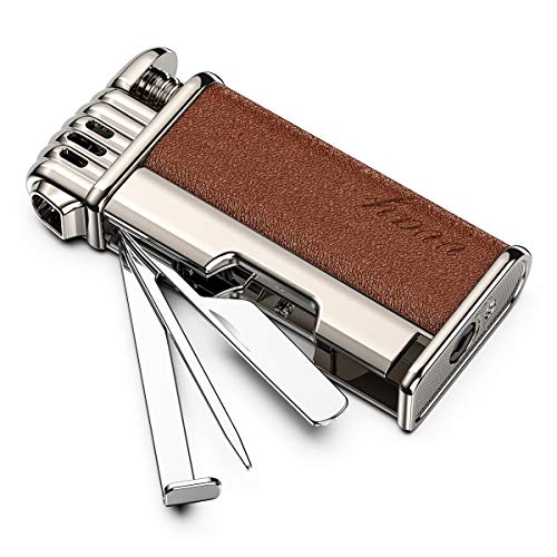 Tobacco Pipe Lighter for Smoking with Metal Tools Angled Soft Flame Butane Gas Refillable Gift for Men Smokers (Sold without Gas)JustSmoke.Me