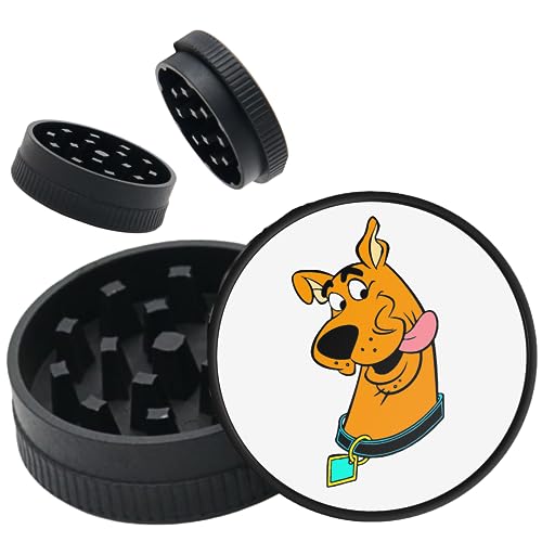 Two Piece Grinder with Shark Teeth & Non-Stick Design - Herb Crusher Mill for Dry Herbs & Spices (50mm) (Blue)JustSmoke.Me