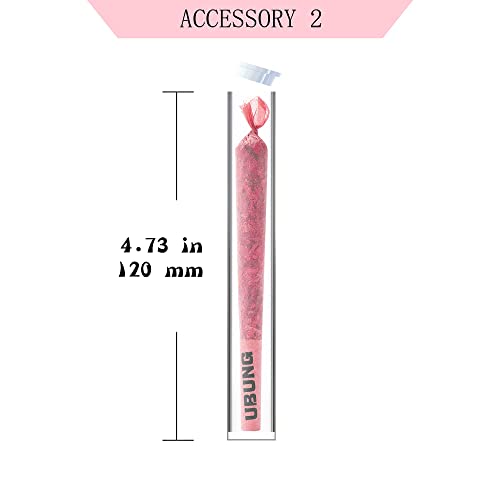 UBUNG 100 Pack King Size Pink Pre Rolled Cones with Tip | Pink Rolling Paper Tube with a Length of 4.25 in / 108 mm | Cone Loader and 2 Doob Tubes IncludedJustSmoke.Me