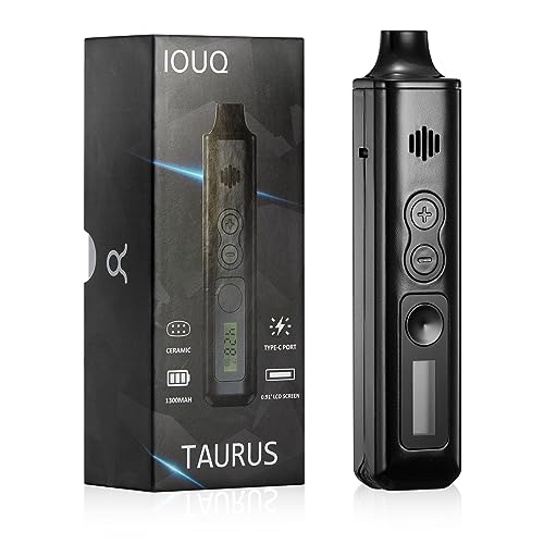 Vaporizer by IOUQ TARURS kit Vape Ceramic Heating Chamber LCD Display Screen Full temperature control Type-C Fast Charging Dry herb vaporisersJustSmoke.Me