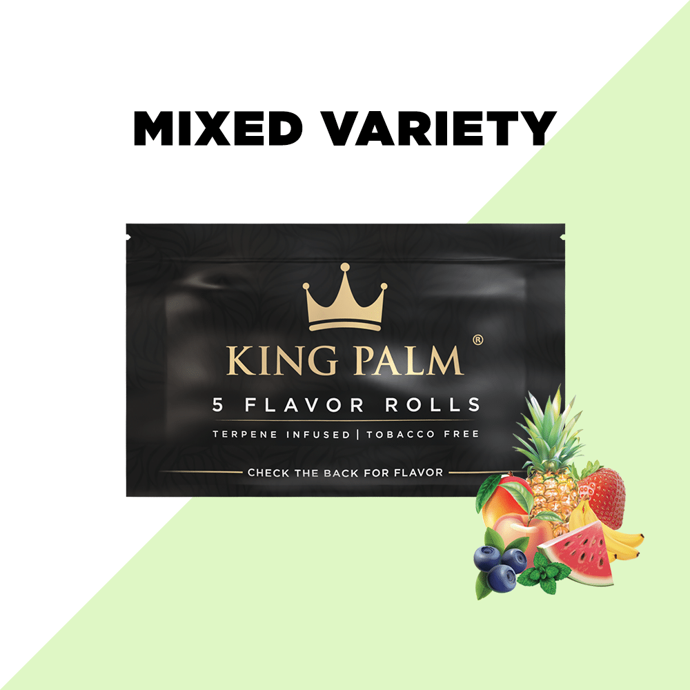 King Palm | 5 Cordia Leaf / Blunt Wraps | Mixed Variety | Pre RollsJustSmoke.Me