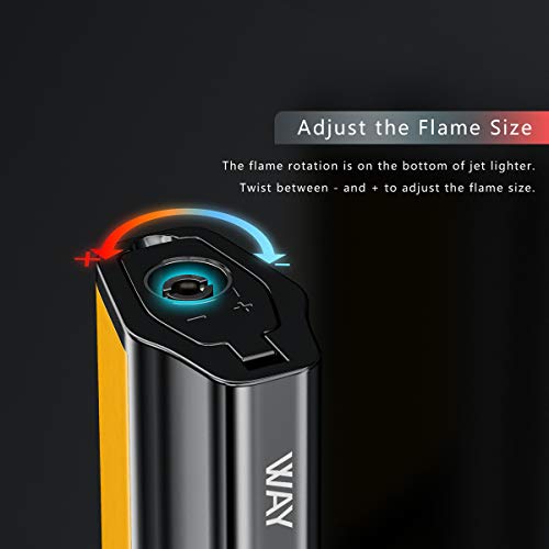 JustSmoke.MeVVAY 3 Jet Flame Torch Lighter Gas Butane Refillable, Adjustable Triple Turbo Windproof with PunchJustSmoke.Me