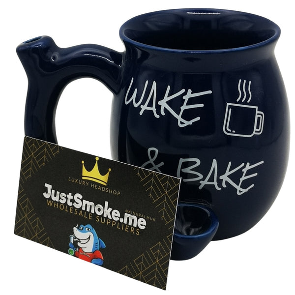 JustSmoke.MeWake & Bake (Blue) - 2 in 1 - Coffee Mug + Bong : Ideal GiftJustSmoke.Me