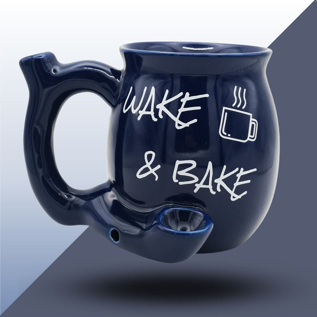 Wake & Bake (Blue) - 2 in 1 - Coffee Mug + Bong : Ideal GiftJustSmoke.Me
