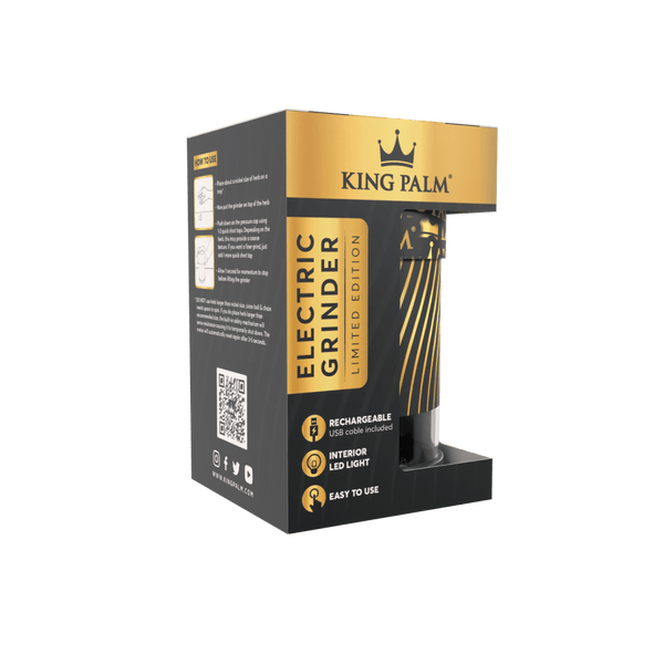 King Palm | Electric Cannabis Grinder / New Ball & Chain GrinderJustSmoke.Me